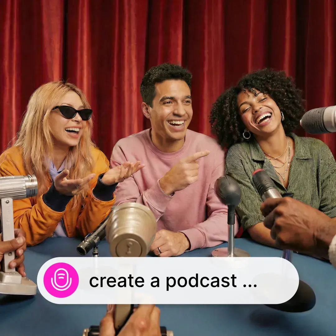 Create voice-over interface inside an AI creator tool