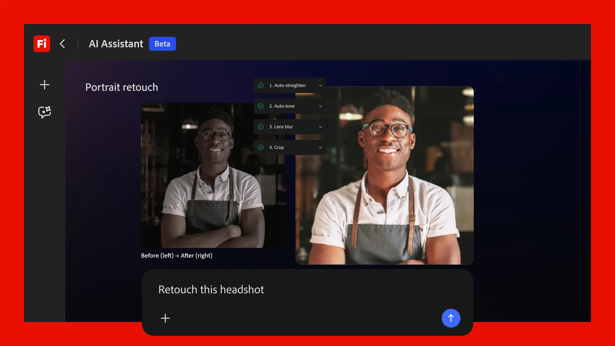 Adobe Firefly AI Assistant official interface image