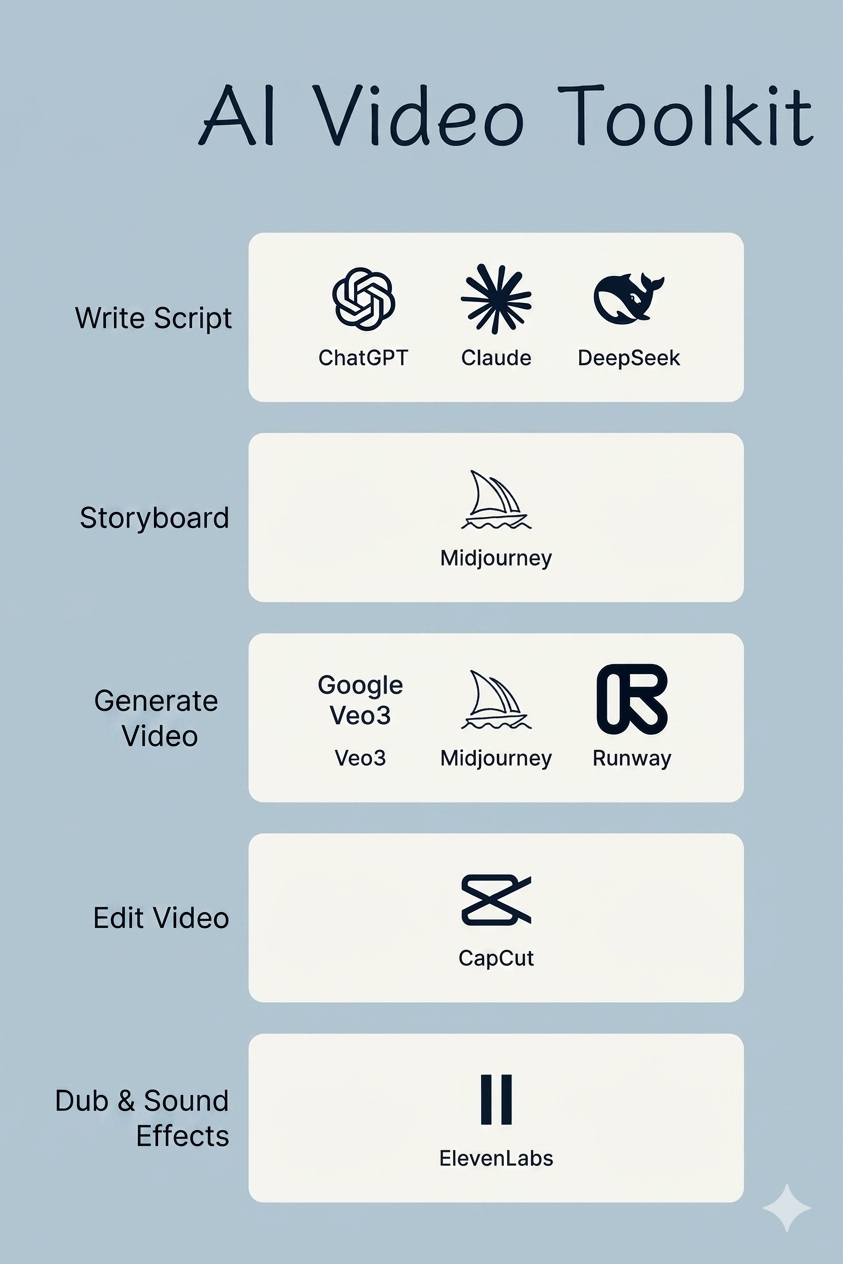How to make an AI video from script to final edit