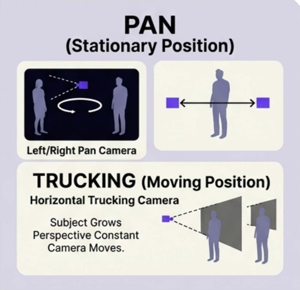 Pan camera movement example