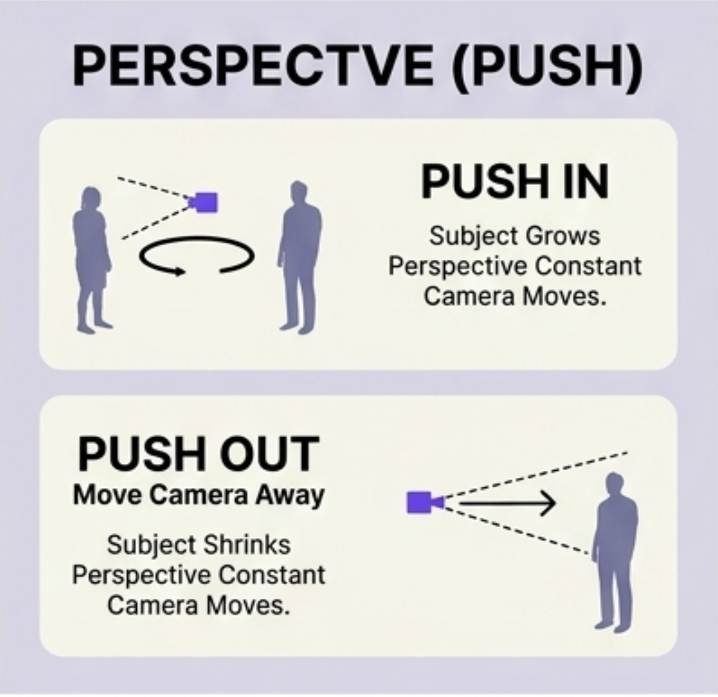 Push camera movement example