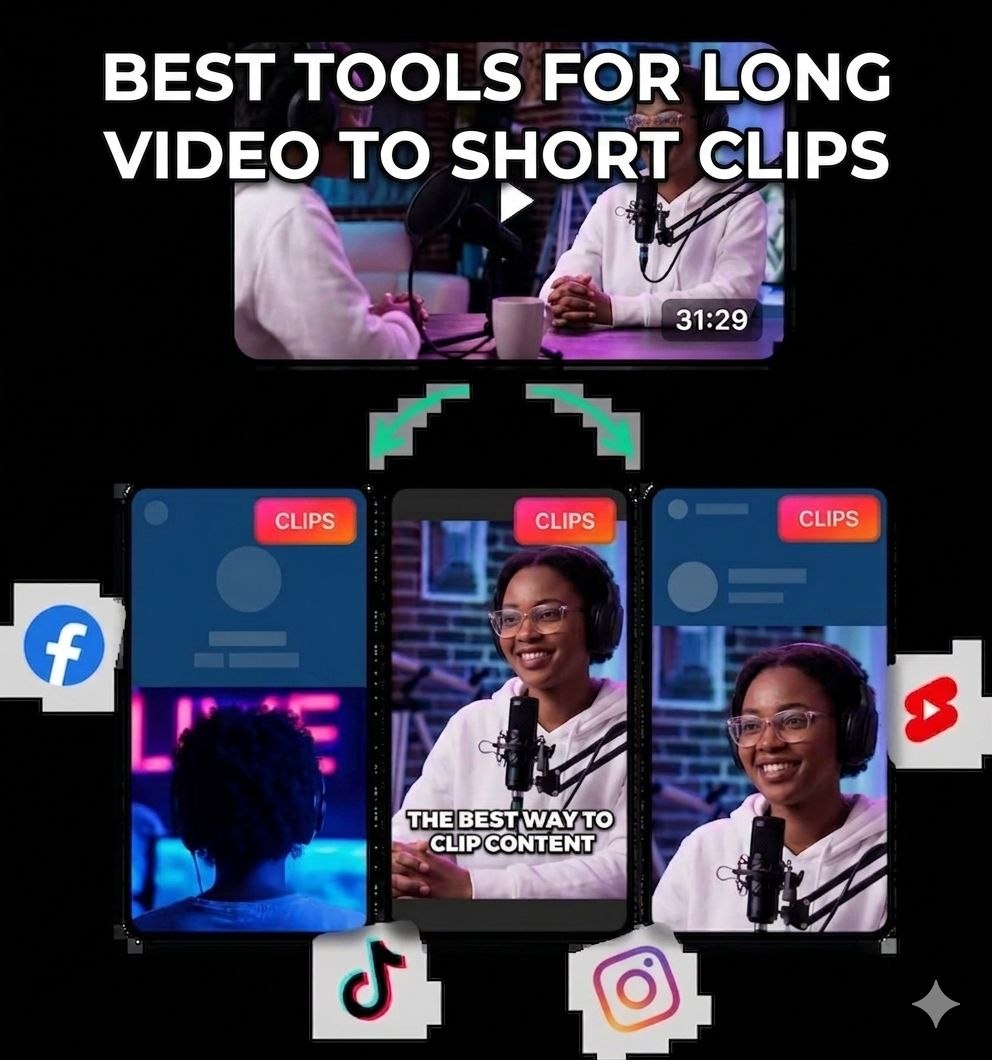 Captions vs. OpusClip vs. Descript for turning long videos into shorts
