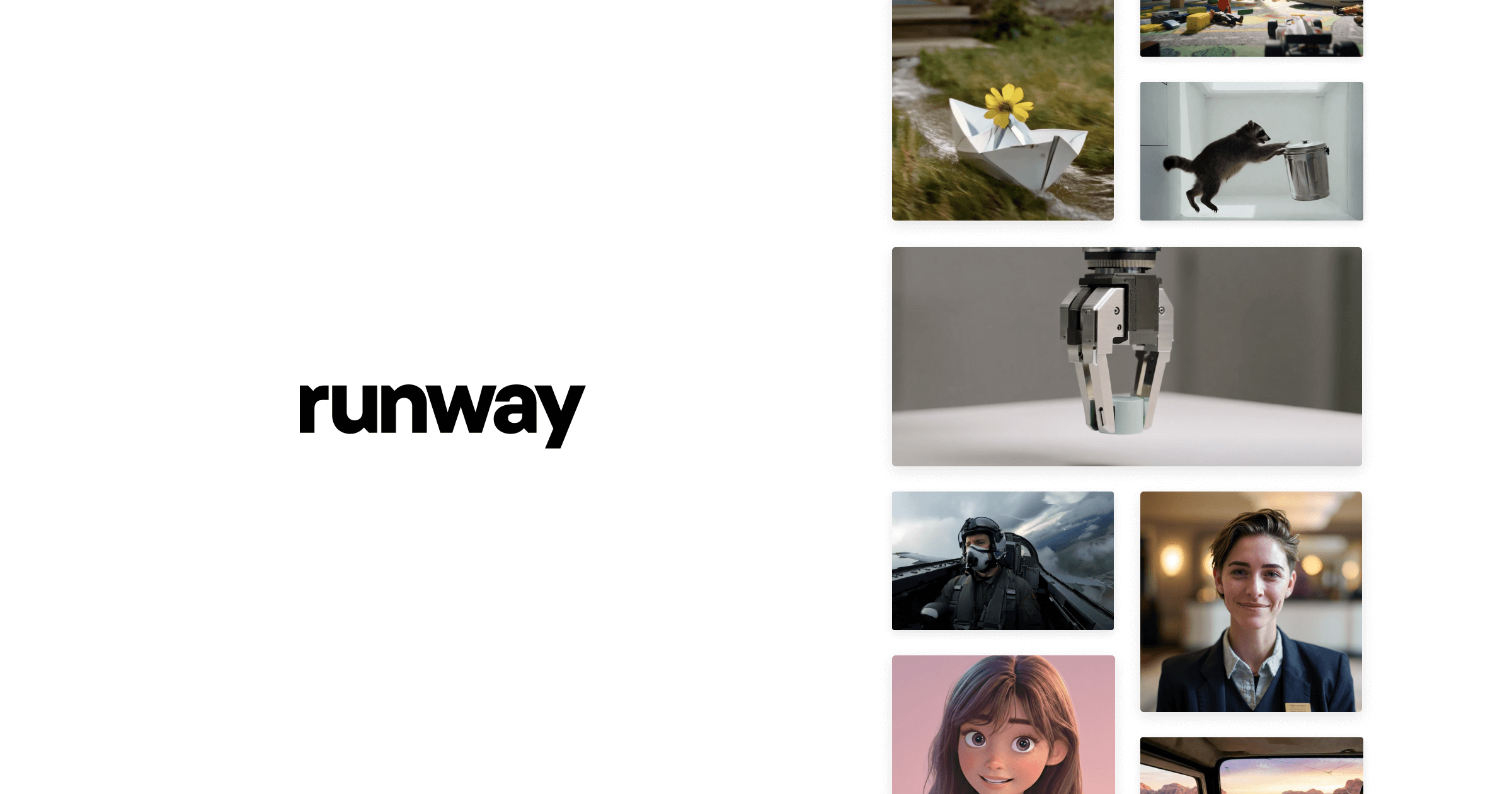 Runway creative tool interface promotional image
