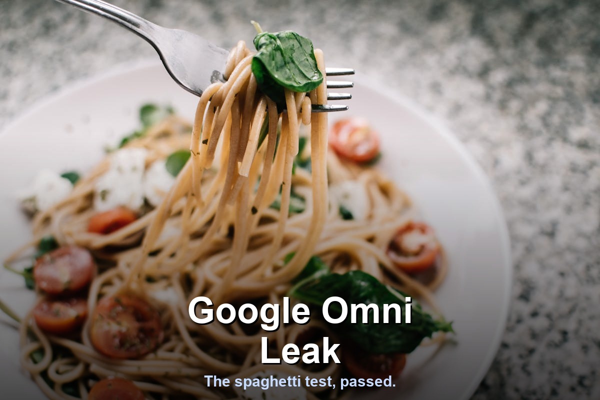 Google's Gemini Omni video model just leaked. It passed the spaghetti test.
