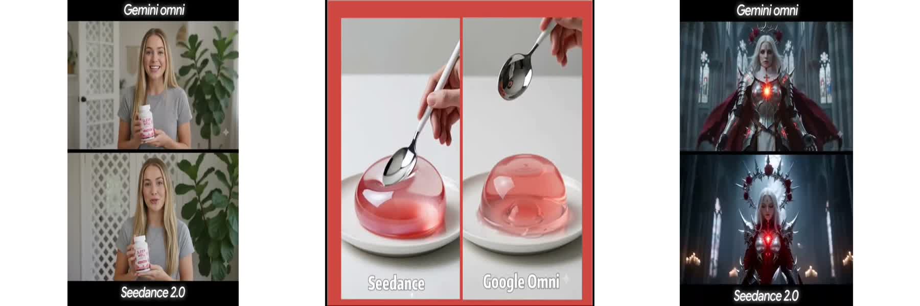 Gemini Omni vs Seedance in 3 short prompt tests