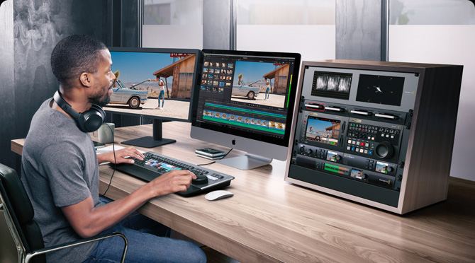 DaVinci Resolve training image for editing workflow